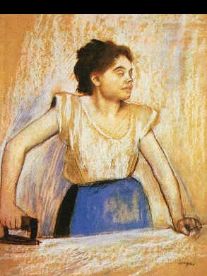 Edgar Degas Girl at Ironing Board